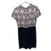 Stella McCartney Floral Lace Seta Silk Sheath Dress Black & White EU 42 M