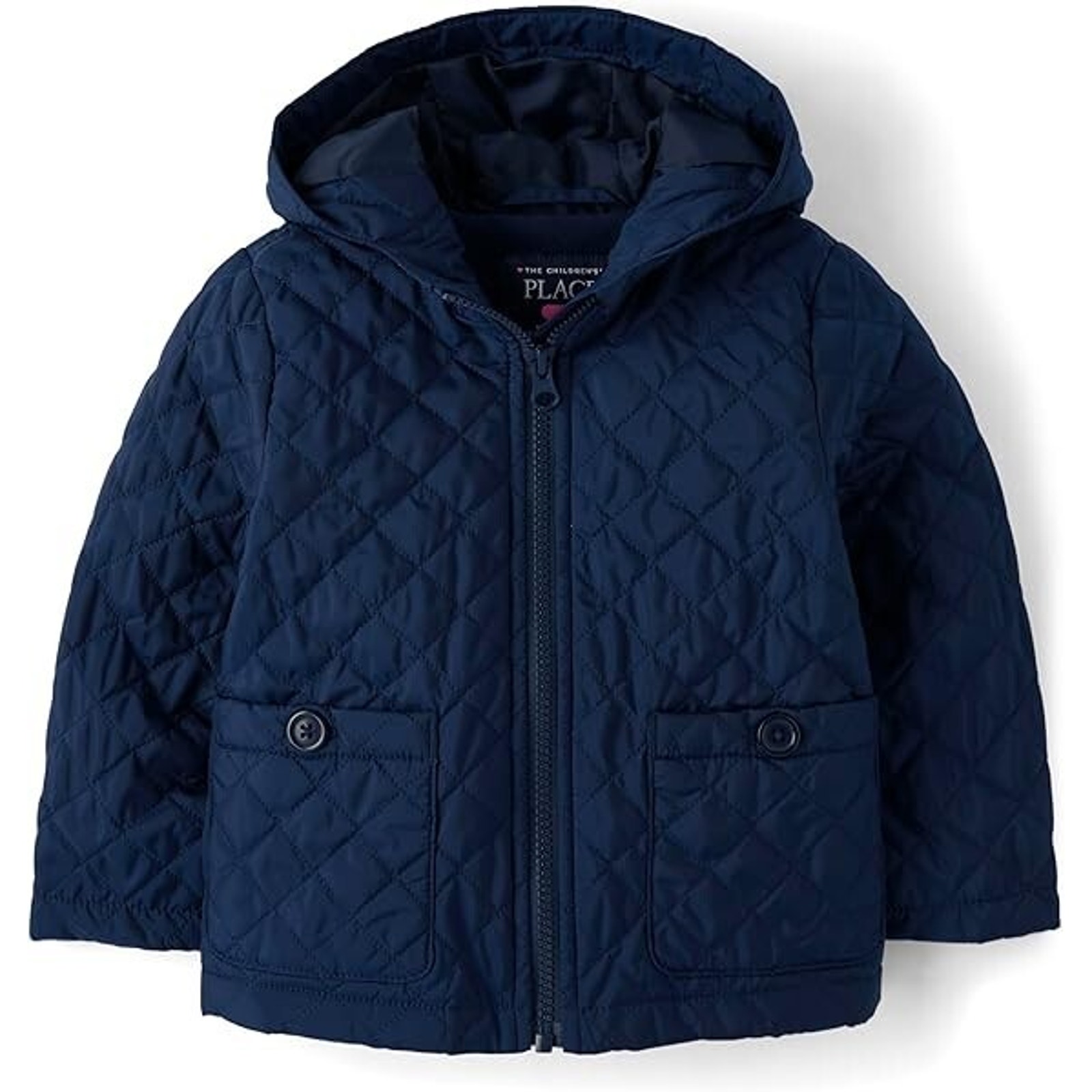 The Children's Place Toddler Quilted Puffer Jacket (Unisex Size 3T)Hooded Zip Up