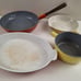 DESCOWARE Vintage Enamel Cast Iron Frying Pan Skillet Casserole Saucepan Lot