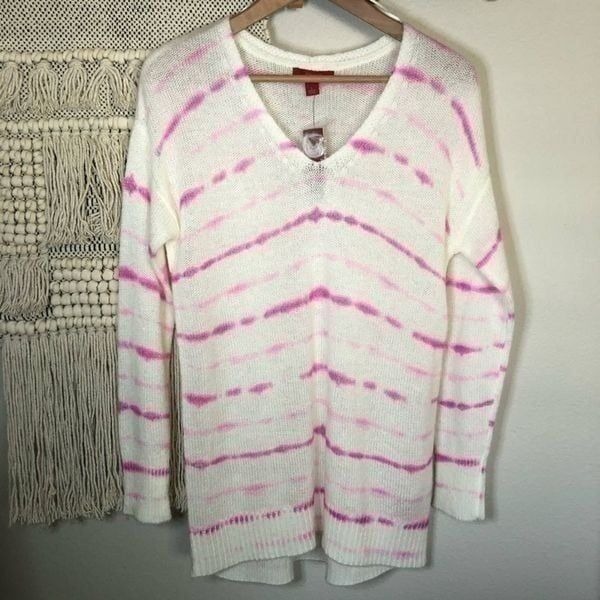 Jennifer Lopez Pink Tie Dye Sweater S