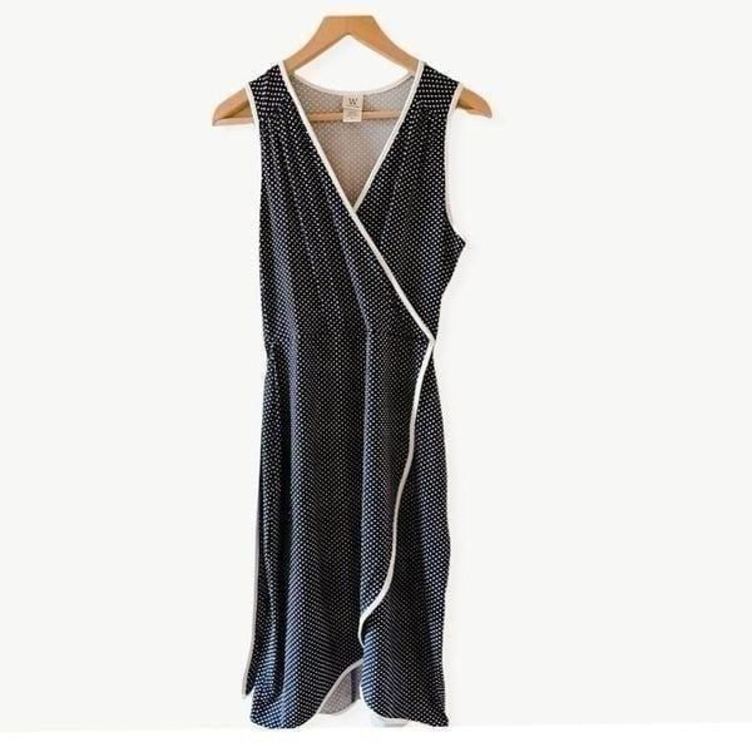 Wrapper Sleeveless Wrap Womens Polka Dot Dress