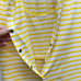 NWT Nom Mia maternity nursing sleeveless shirt blouse women's xl yellow white