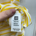 NWT Nom Mia maternity nursing sleeveless shirt blouse women's xl yellow white