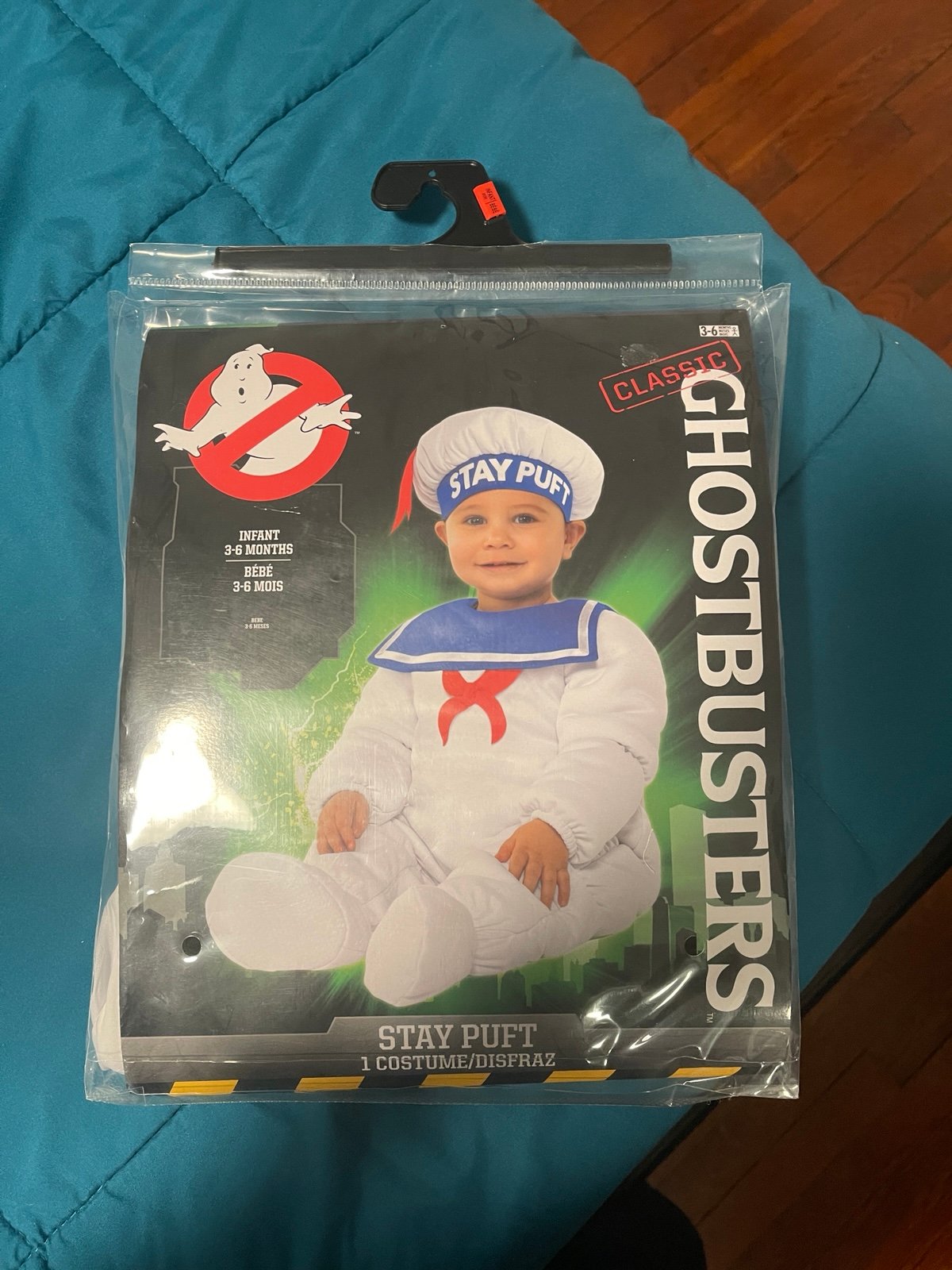 Baby ghostbusters stay puft costume 3-6 months