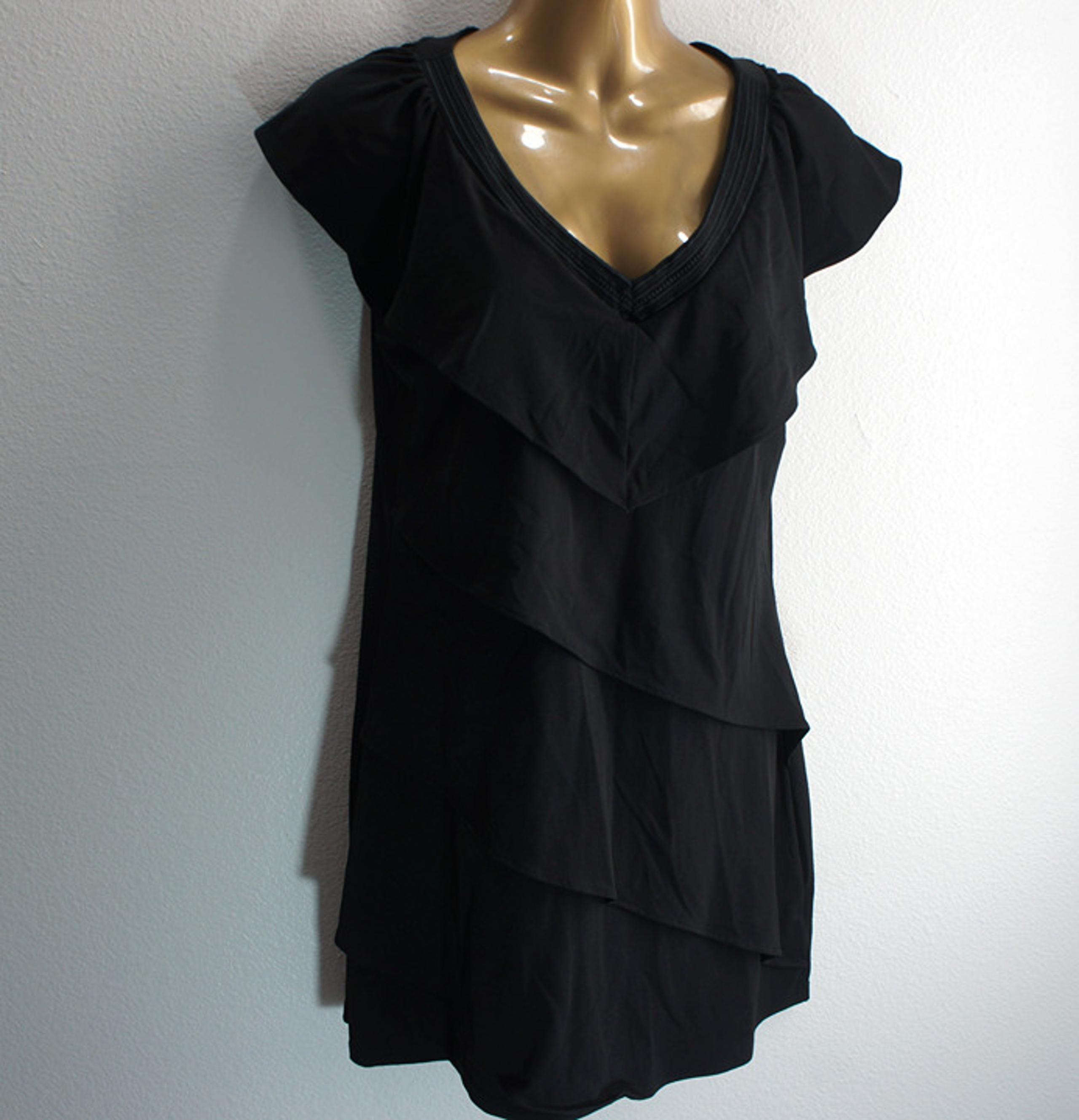 White house black market layered sleeveless tunic top size S