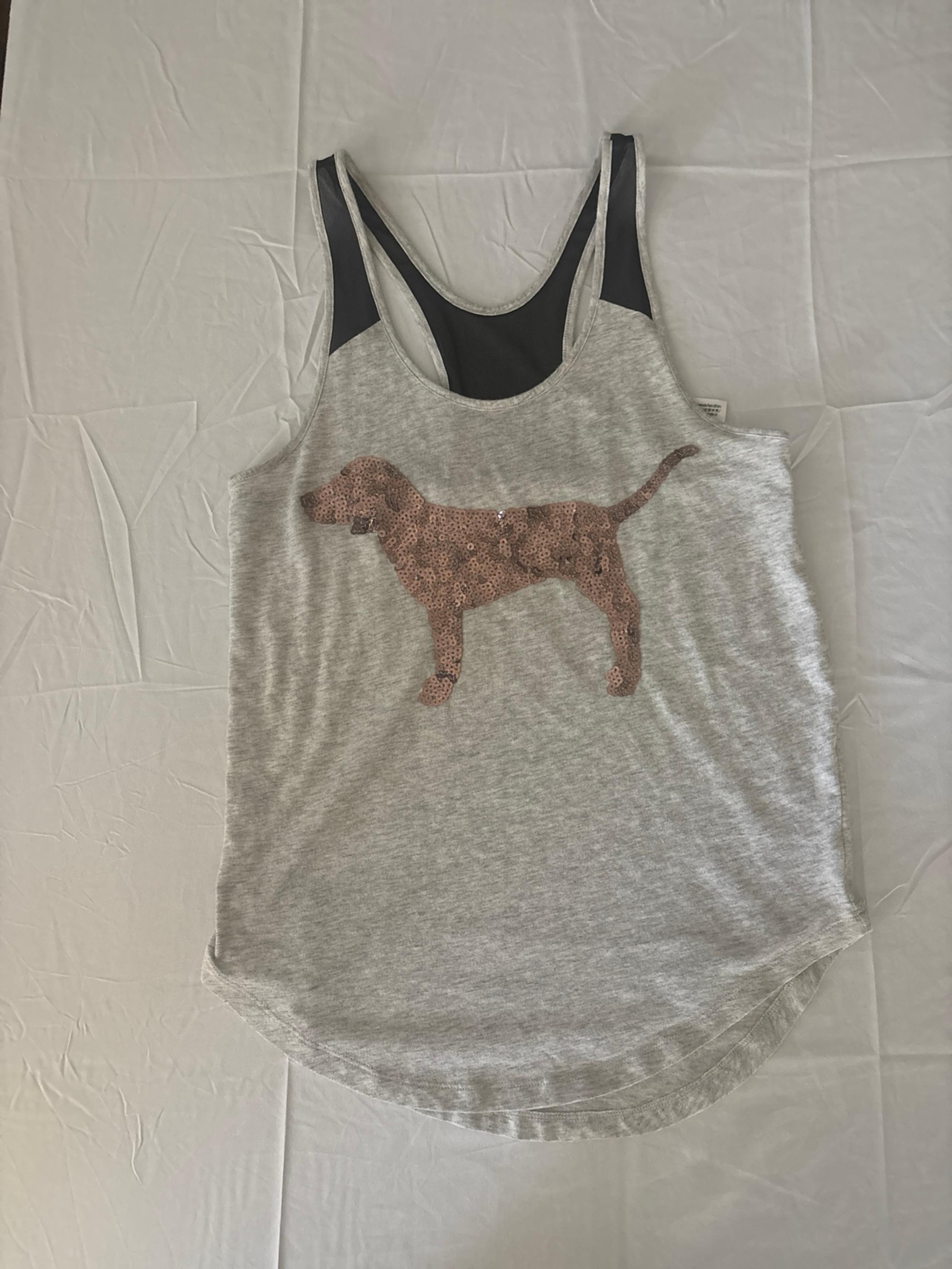 Pink bling tank top