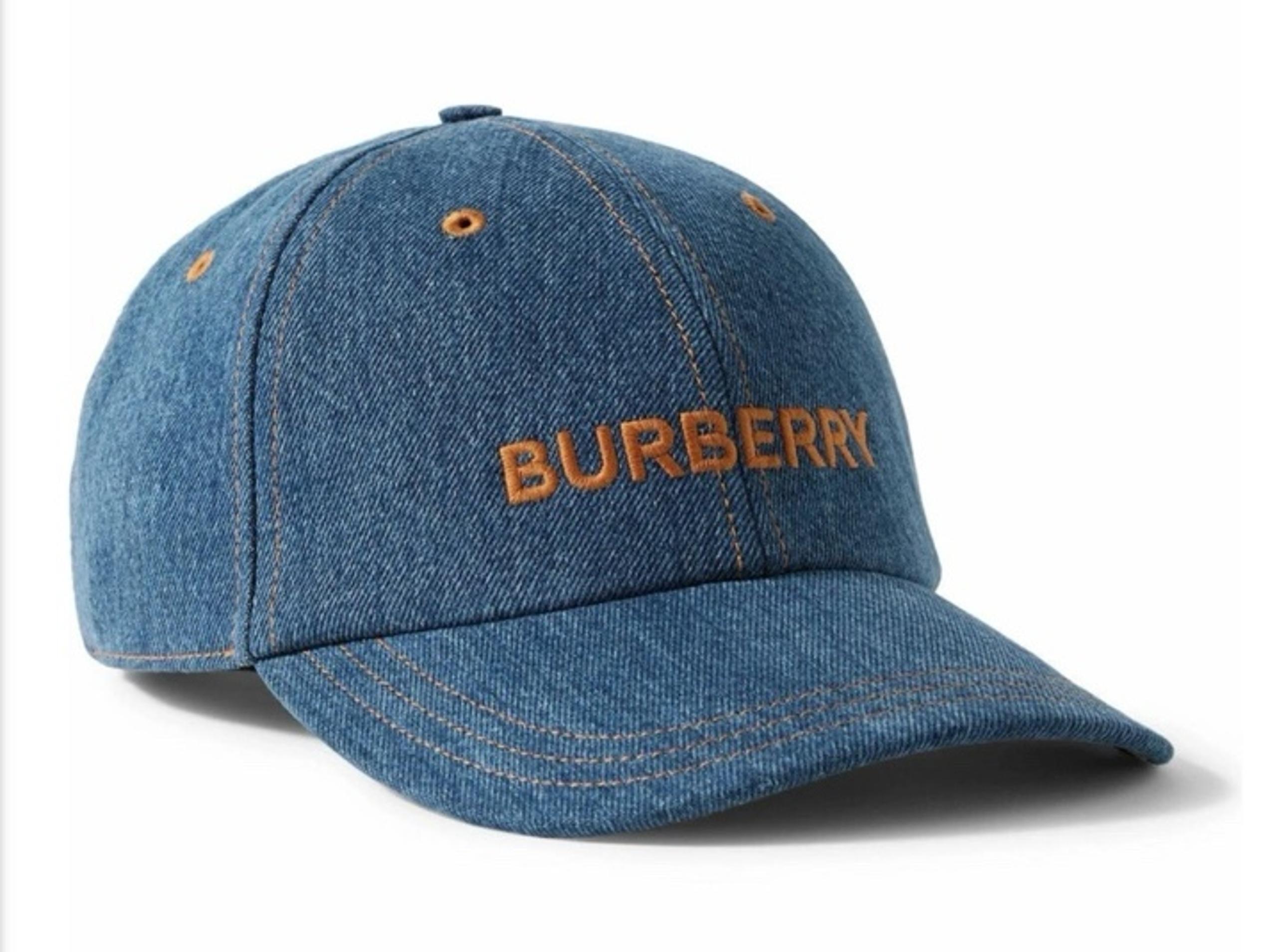 Burberry - Logo-Embroidered Denim Baseball Cap - Blue Size M