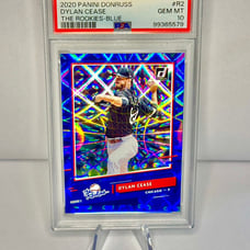 Dylan Cease Rookie #d 114/249 2021 Panini Donruss - PSA 10 - POP 3