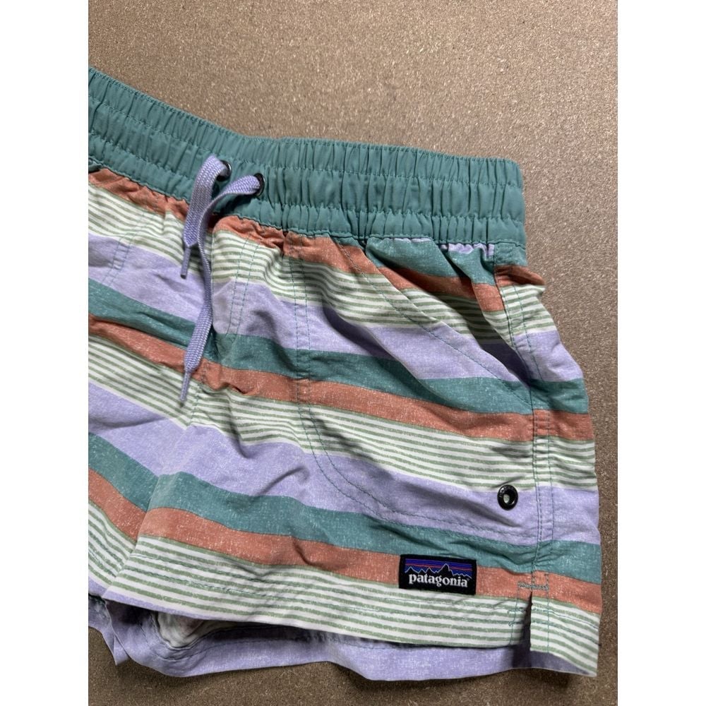 Patagonia Costa Rica Girls Baggies Shorts Size Medium 3 Swim Trunks