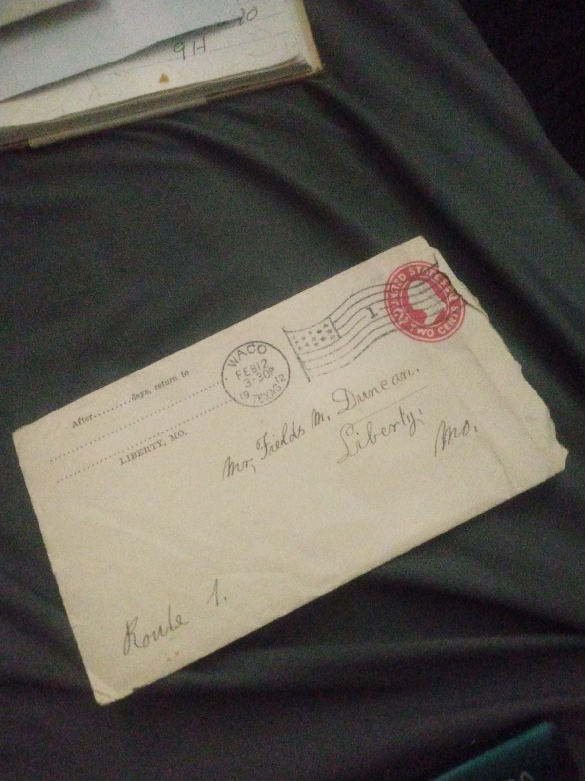 1901 stamped I with envetations and the stamp has George Washington and is very
