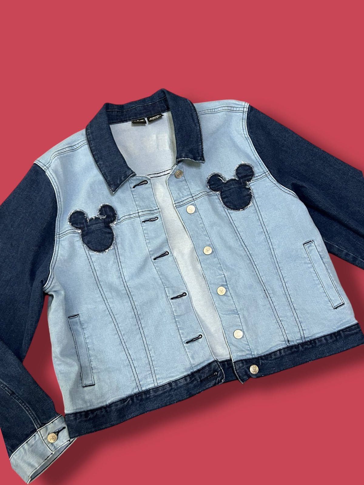 Disney Parks x Her Universe WOMENS Mickey Mouse Denim Jean Jacket