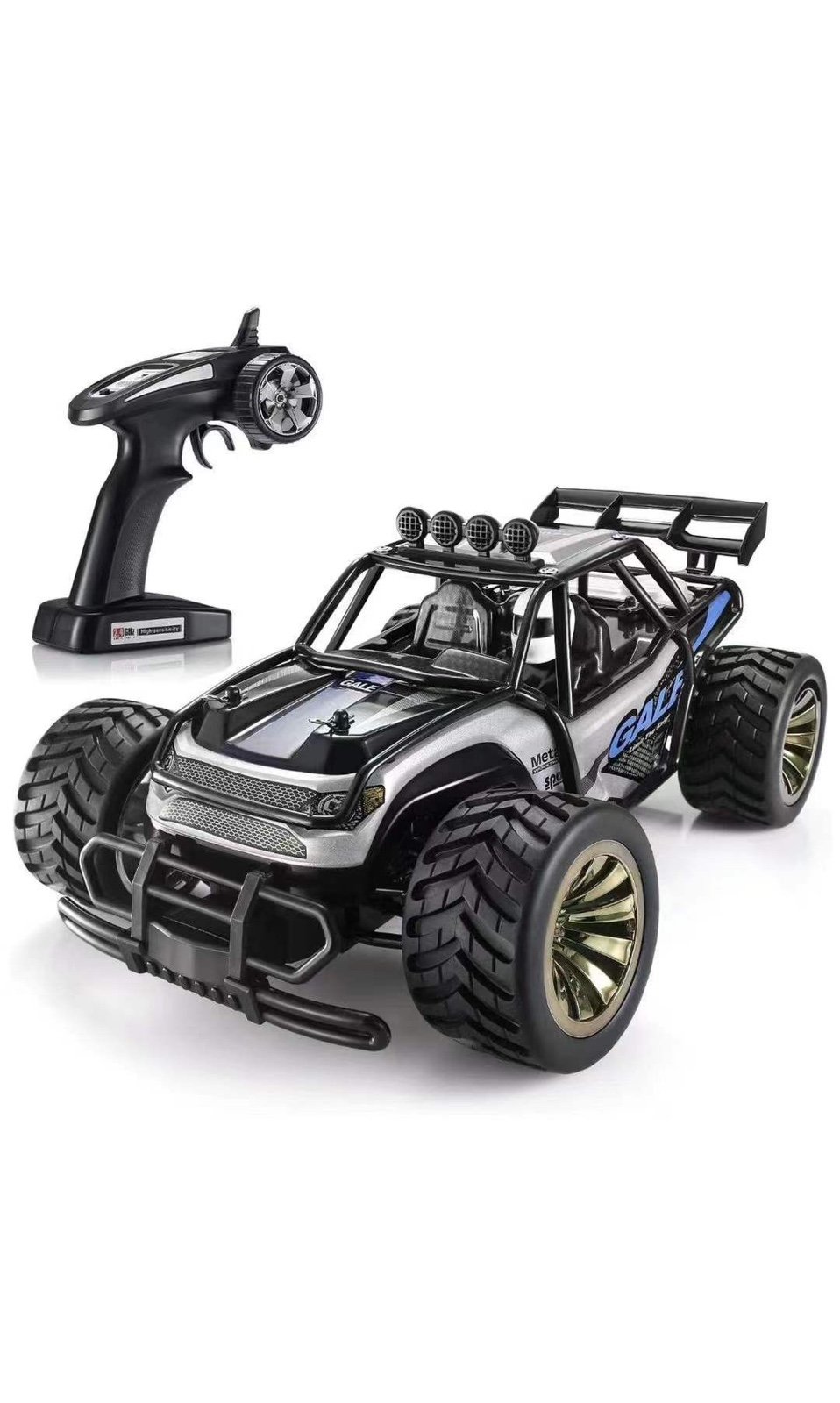 Remote Control Car Toy, Kids RC Race Car for Boy with 2 Rechargeable Battery, Bl