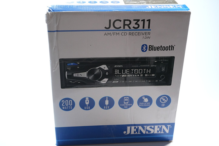 Jensen JCR311 1-DIN, AM/FM, CD, Bluetooth, USB & AUX Input Car Radio