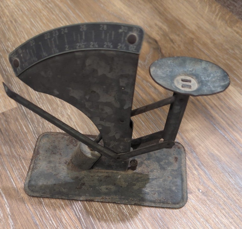 Vintage egg scale.