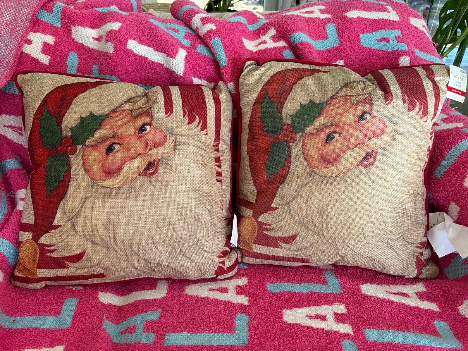 Vintage Style Santa Pillow Bundle