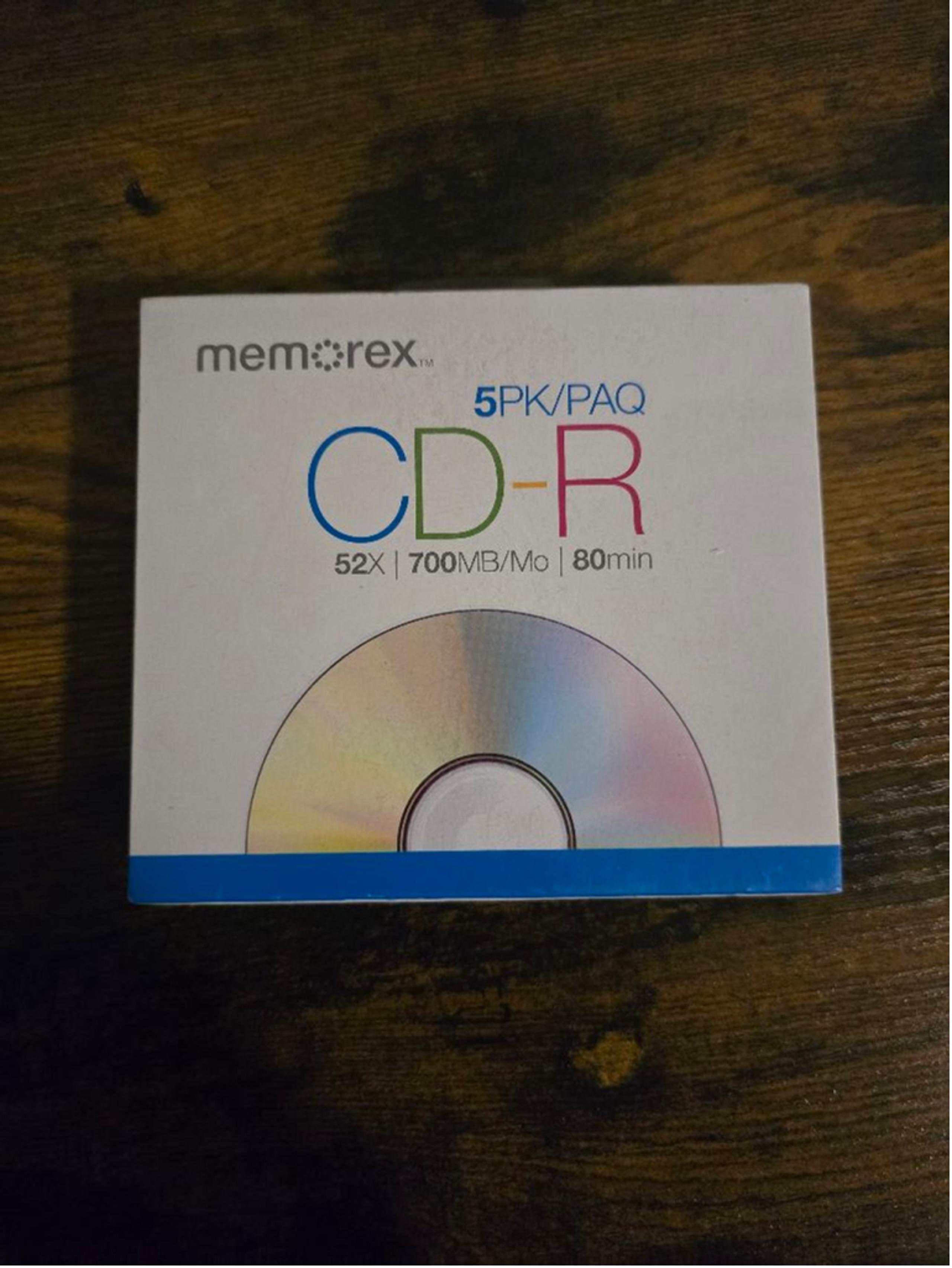 Memorex CD-R 5PK 700MB/Mo 80min