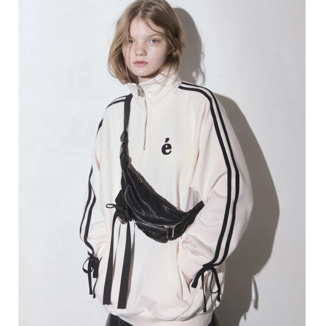 日本全国送料無料商品 特集 Zip Half Line Epine Sweat Pink in トレーナー/スウェット