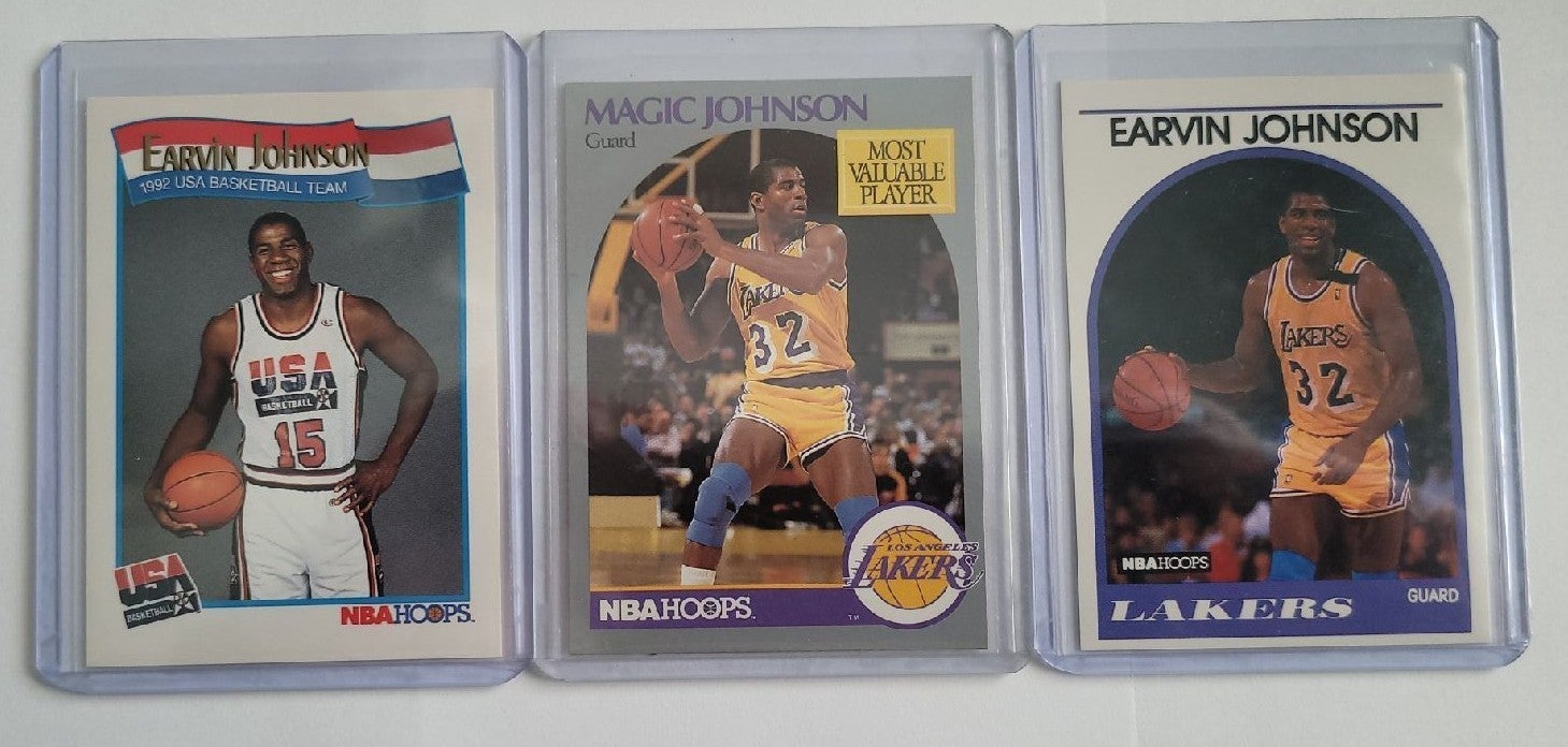 Ervin Magic Johnson card lot....