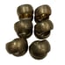 Brass Floral Nature Motif Etched Napkin Rings Set of 12