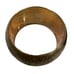 Brass Floral Nature Motif Etched Napkin Rings Set of 12