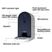 DOGNESS Automatic WiFi Dog/Cat Smart Camera Feeder - 6.5Lbs Large Capacity