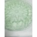Set 2 Indiana Glass Green Uranium Dinner Plates Horseshoe Pattern 8 1/4 VTG