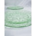 Set 2 Indiana Glass Green Uranium Dinner Plates Horseshoe Pattern 8 1/4 VTG