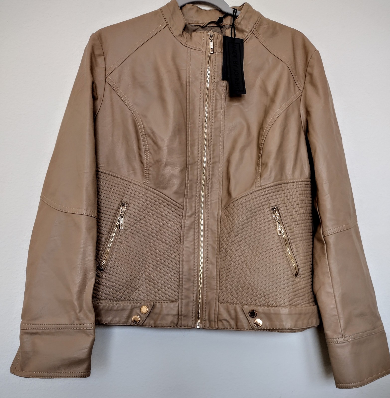 Johnny los Angeles faux leather moto jacket
