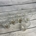 5 Vintage Libby PARTRIDGE IN A PEAR TREE 5 1/2 Glasses with GOLD & WHITE Design