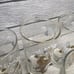 5 Vintage Libby PARTRIDGE IN A PEAR TREE 5 1/2 Glasses with GOLD & WHITE Design