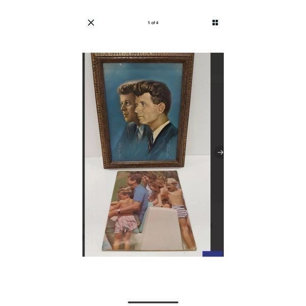 Kennedy Family Portrait & Book JFK RFK R