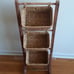 Rattan slelf/unit w basket