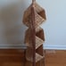 Rattan slelf/unit w basket