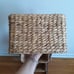Rattan slelf/unit w basket