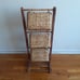 Rattan slelf/unit w basket
