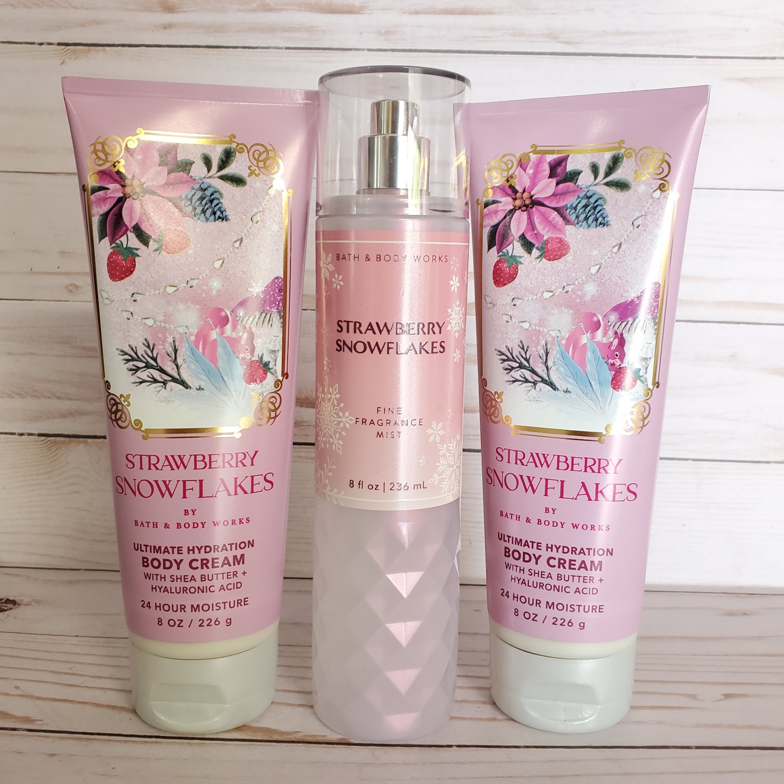 Strawberry Snowflakes Body Care Set