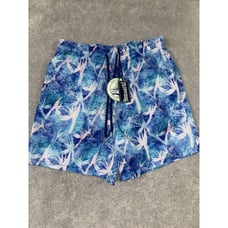 VILEBREQUIN Swim Trunks Size Large Paradise Leaf Print NWT Blue