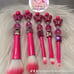 Rose Pink Butterfly Makeup Brush Set #M4
