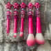 Rose Pink Butterfly Makeup Brush Set #M4