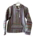 Mexican Boho Hooded Baja-Stripe Multicolor Unisex Pullover Pancho Sweater Kangar