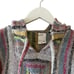 Mexican Boho Hooded Baja-Stripe Multicolor Unisex Pullover Pancho Sweater Kangar