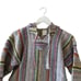 Mexican Boho Hooded Baja-Stripe Multicolor Unisex Pullover Pancho Sweater Kangar