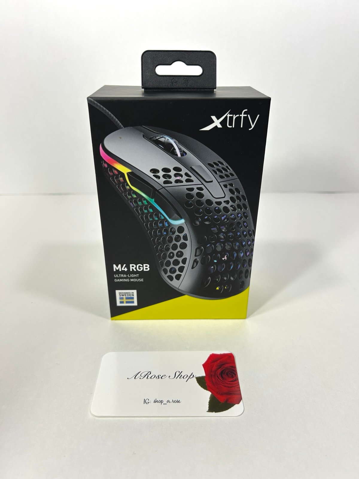 Xtrfy Black M4 RGB Ultra-Light Gaming Mouse