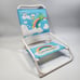 Care Bears Rainbow Foldable Beach Chair Kids Lounge Sitting White 17.50 in RARE