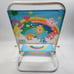 Care Bears Rainbow Foldable Beach Chair Kids Lounge Sitting White 17.50 in RARE