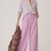 Maeve Lilac Wide Leg Trousers Pants Anthropologie 6 Purple Lavender Haze