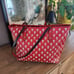 Coach Women Bag Badlands Floral City Zip Tote in Carmine Printed Coated Canvas