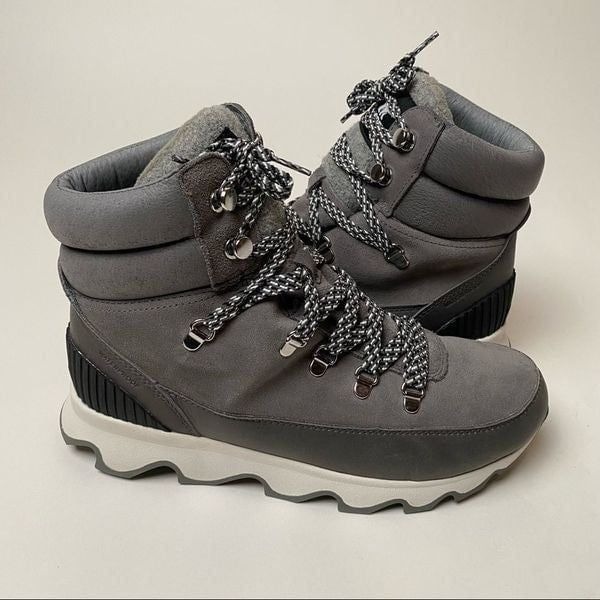 Sorel Kinetic Conquest Boots Quarry Grey Gray 8 Waterproof