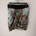 Line & Dot Silk Wrap Skirt, Size Small
