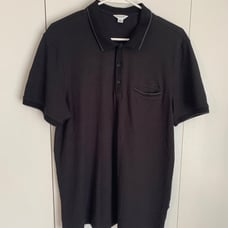 Calvin Klein men’s black cotton polo shirt size Large